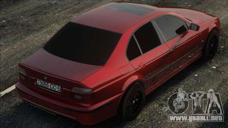 BMW 540i e39 RED para GTA San Andreas