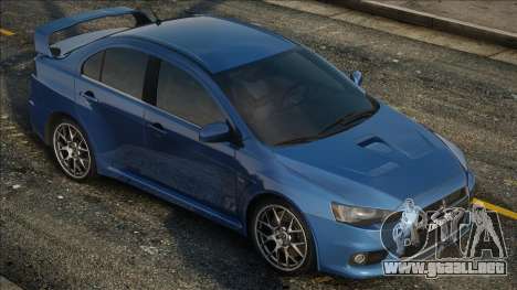 Mitsubishi Lancer Evolution Blu para GTA San Andreas