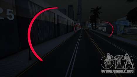 Arcos de neón en Los Santos y San Fierro (Rojos para GTA San Andreas