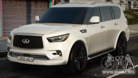 Infiniti QX80 - White para GTA San Andreas