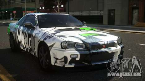 Nissan Skyline R34 Heroshi S5 para GTA 4