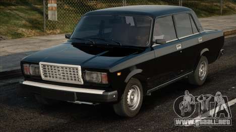 VAZ 2107 Negro en stock clásico para GTA San Andreas