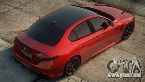 Alfa Romeo Giulia Quadrifoglio 2017 Red para GTA San Andreas