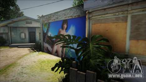 Nude Girl (Dead Or Alive) Door Garage Grove Stre para GTA San Andreas