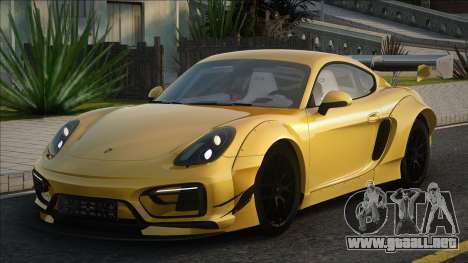 Porsche Cayman GTS 2015 Yellow para GTA San Andreas