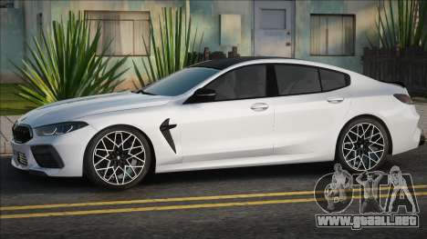 BMW M8 Gran Coupé Blanco para GTA San Andreas