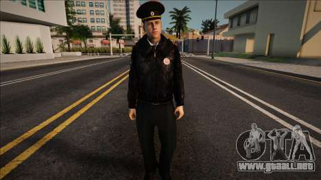 Un policía con uniforme de invierno para GTA San Andreas