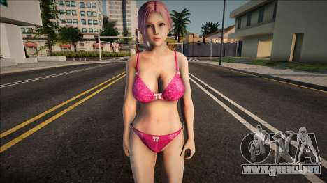 Eliza en lencería para GTA San Andreas