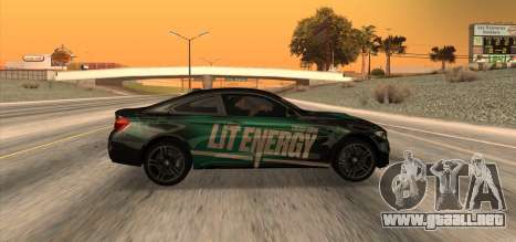 BMW M4 F82 Lit Energy para GTA San Andreas