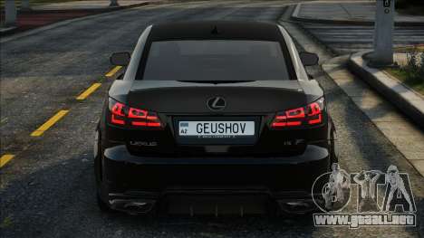 Lexus IS F Black para GTA San Andreas