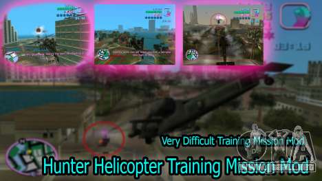 Mod de misión de entrenamiento de helicóptero Hu para GTA Vice City