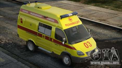 GAZelle 32214 Ambulancia - Reanimación para GTA San Andreas