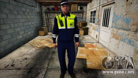 Inspector de policía de tráfico con walkie-talki para GTA San Andreas