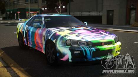 Nissan Skyline R34 Heroshi S4 para GTA 4