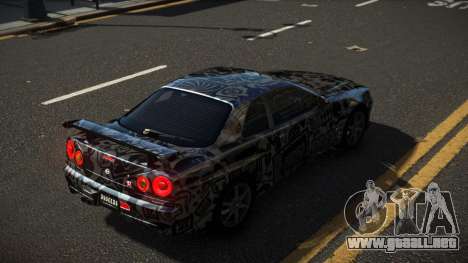 Nissan Skyline R34 Heroshi S14 para GTA 4