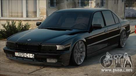 BMW E38 Negro en stock para GTA San Andreas