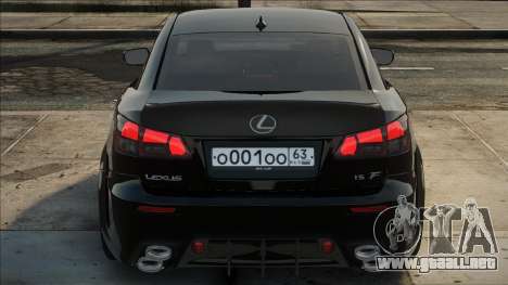 Lexus IS-F Blek para GTA San Andreas