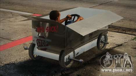 Caja de cartón con ruedas para GTA San Andreas