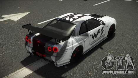 Nissan Skyline R34 Fizoxy para GTA 4