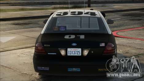 LAPD 2011 Ford Crown Victoria Slicktop para GTA San Andreas