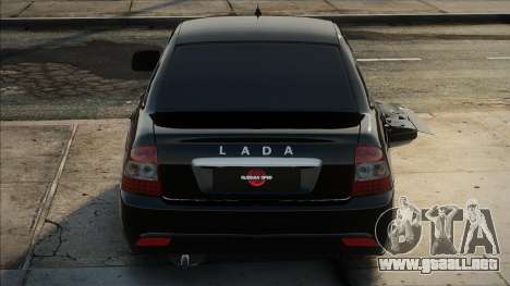 Lada Priora Black en Stoke tras un accidente para GTA San Andreas