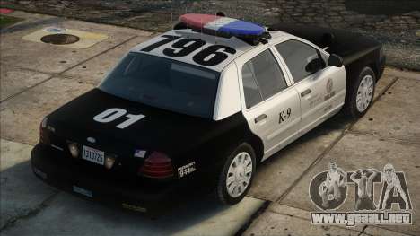 LAPD 2011 Ford Crown Victoria K-9 para GTA San Andreas