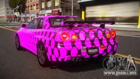 Nissan Skyline R34 Heroshi S8 para GTA 4