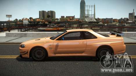 Nissan Skyline R34 Gijo para GTA 4