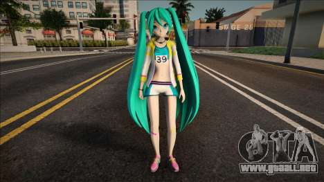 PDFT Hatsune Miku Running v1 para GTA San Andreas