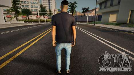 Un hombre con barba y camiseta para GTA San Andreas