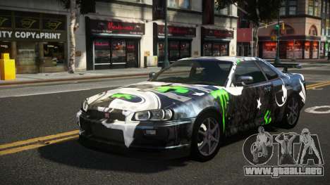 Nissan Skyline R34 Heroshi S5 para GTA 4