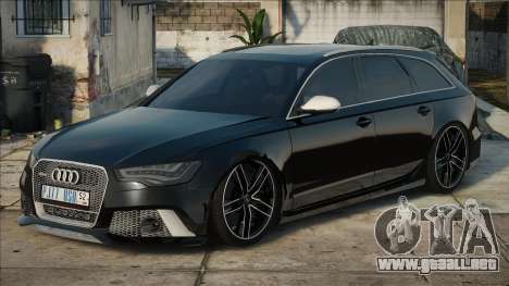 Audi RS6 Blek para GTA San Andreas