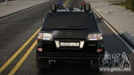 Lexus LX570 FBI para GTA San Andreas