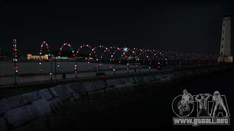 Luces de neón del muelle de Los Santos (coloread para GTA San Andreas