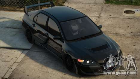 Mitsubishi Lancer Evolution IX Blek para GTA San Andreas