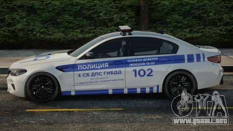 BMW M5 F90 - Policía Policía de Tráfico para GTA San Andreas