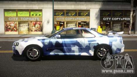 Nissan Skyline R34 Heroshi S10 para GTA 4