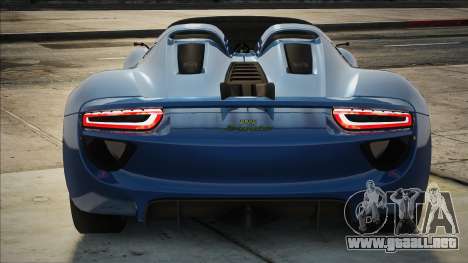 Porsche 918 Spyder Concept Study Nero Interior para GTA San Andreas