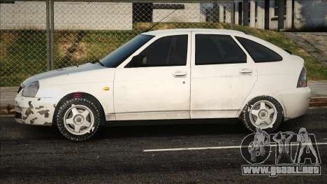 Lada Priora Hatchback Plateado para GTA San Andreas