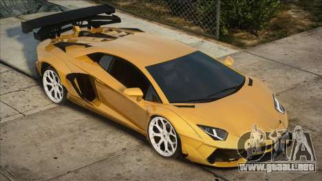 Lamborghini Aventador LP700-4 Yellow Stock para GTA San Andreas