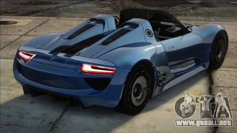 Porsche 918 Spyder Concept Study Nero Interior para GTA San Andreas