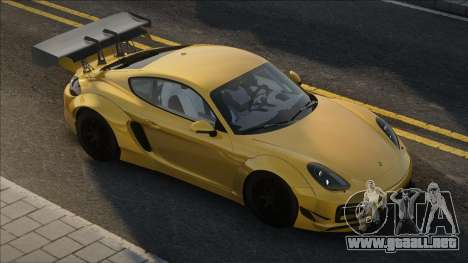 Porsche Cayman GTS 2015 Yellow para GTA San Andreas