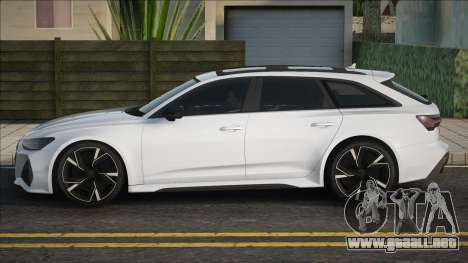 Audi RS6 Avant 2020 White para GTA San Andreas