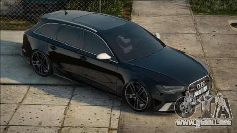 Audi RS6 Blek para GTA San Andreas