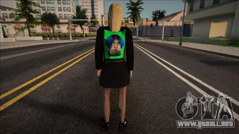 Chica con maquillaje de Halloween para GTA San Andreas