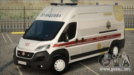 Fiat Ducato Ukrainian Ambulance para GTA San Andreas