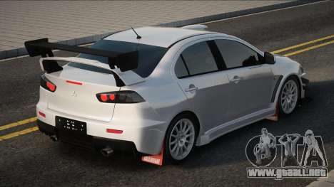 Mitsubishi Lancer Evolution 10 White para GTA San Andreas