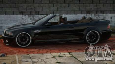 BMW M3 E46 Cabrio Blek para GTA San Andreas