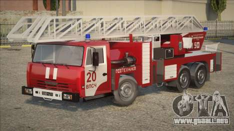 AL KamAZ-65115 Bombero (Ministerio de Situacione para GTA San Andreas