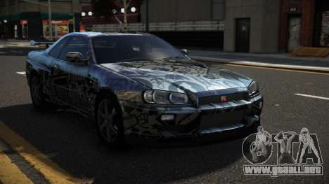 Nissan Skyline R34 Heroshi S14 para GTA 4